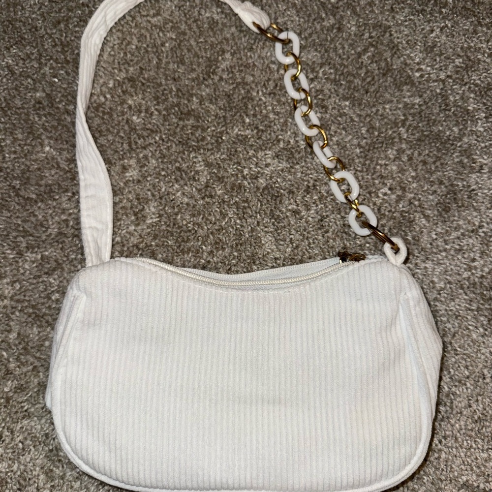 White Chain Strap Women's Bag